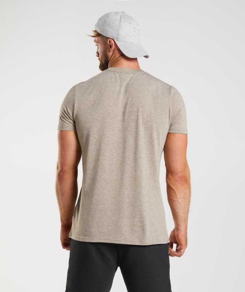 Men's Gymshark Legacy T-Shirts Grey | NZ 0ESVTN